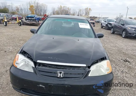 2003 Honda Civic Lx from USA, damaged, VIN 1HGES16553L009760